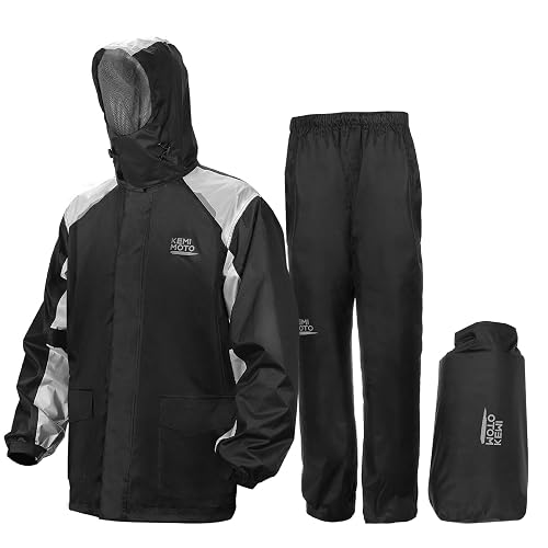 KEMIMOTO Waterproof Casual Motorcycle Rain Gear for