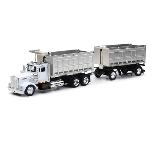 Kenworth W900 Double Dump Truck with Trailer