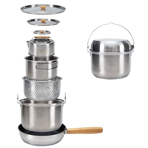 KingCamp Cookware Set 304 Stainless Steel