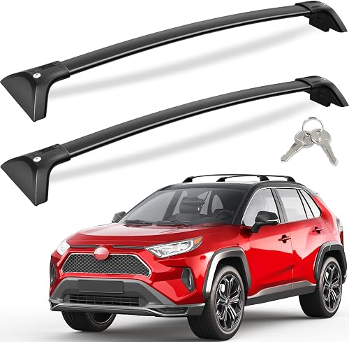 KINGGERI Lockable 260lbs Roof Racks Cross Bars