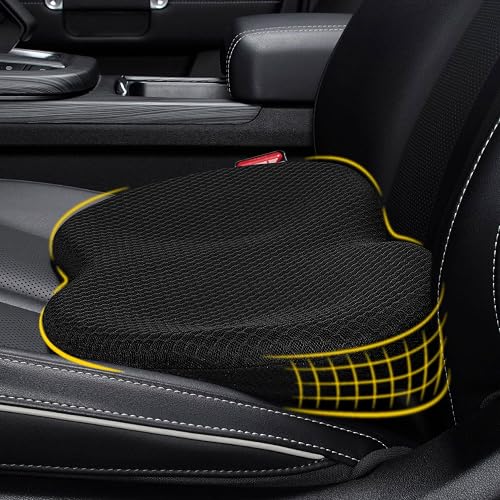 kingphenix Wedge Car Seat Cushion: Memory Foam
