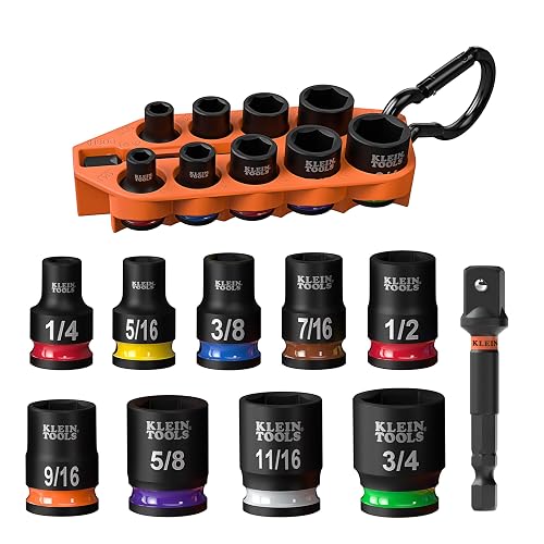 Klein Tools 33809 Grab-And-Go Impact Socket Set