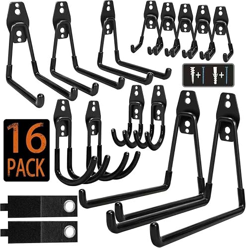 KOFANI Steel Garage Storage Hooks - 16