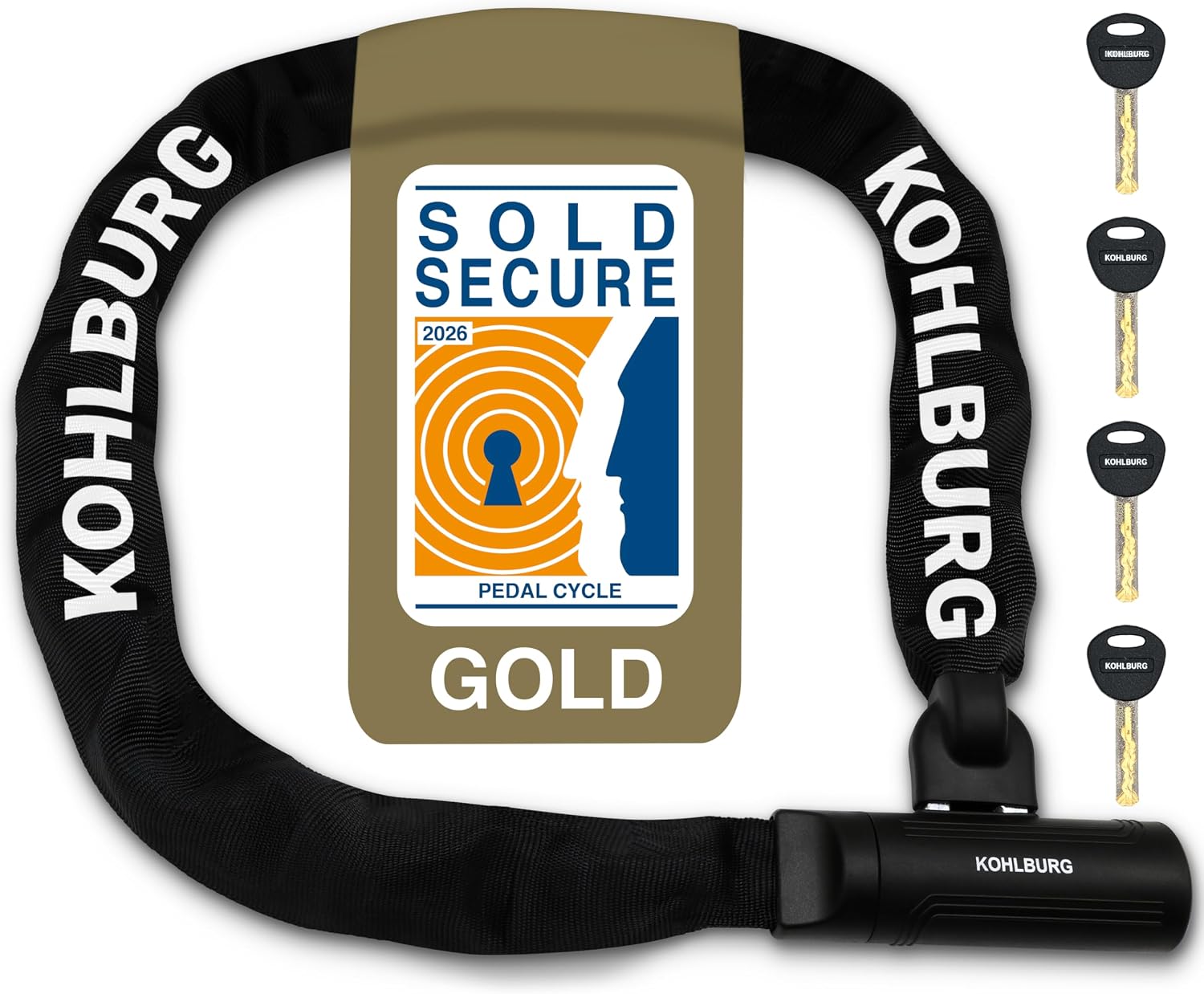 KOHLBURG Security Chain Lock – 4ft