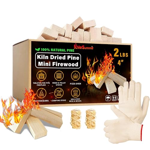 KoleSummit Mini Firewood 4" Kiln Dried Fire