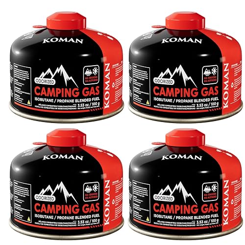KOMAN Isobutane Fuel Canister 100 Gram Camping