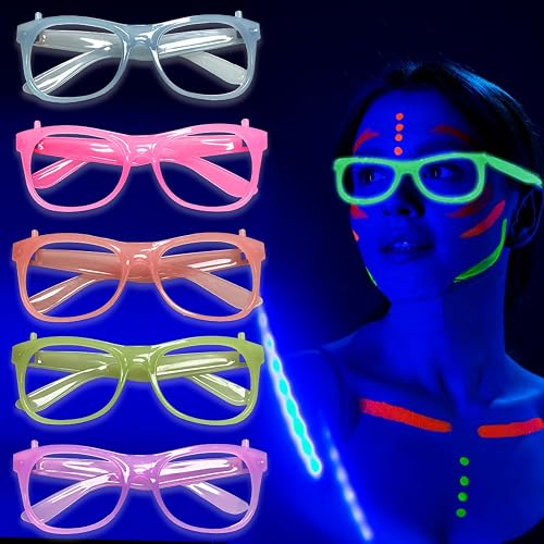 KTBANBANNEY 10 Pack Neon Glow Glasses Party