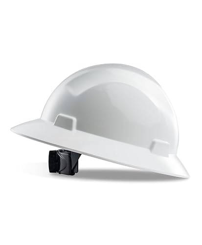 LANON White Full Brim Hard Hat