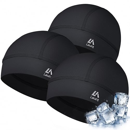 Lauzq 3Pack Cooling Breathable Mesh Skull Cap
