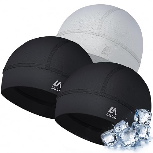 Lauzq 3Pack Cooling Breathable Mesh Skull Cap