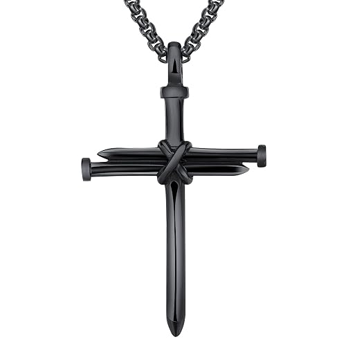 LeapoFaith Isaiah 41:7 Nail Cross for Car