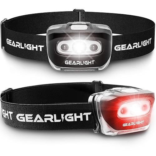 LED Headlamp 2-pack Battery Powered