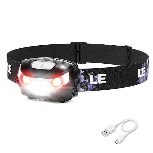 Lepro LED Headlamp Rechargeable - Super Bright