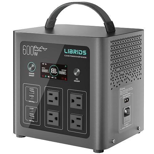 LIBRIDS Portable Power Station C600