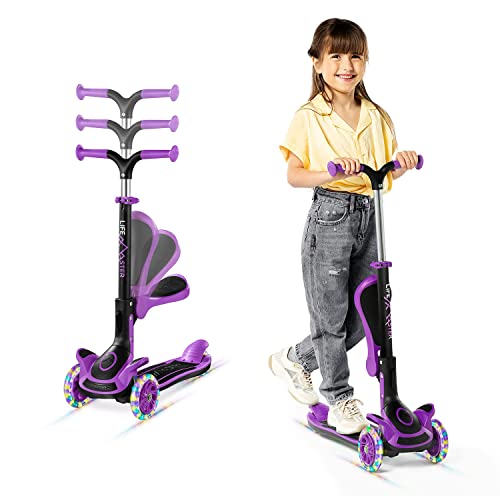 Lifemaster Wheel Kids Scooter Foldable Seat