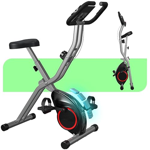 Lightweight 33LB Foldable Exercise Bike for Small
