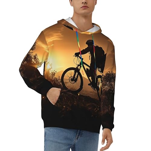 LKTPSKQRY Men's Fleece Pullover Hoodie Long Sleeve