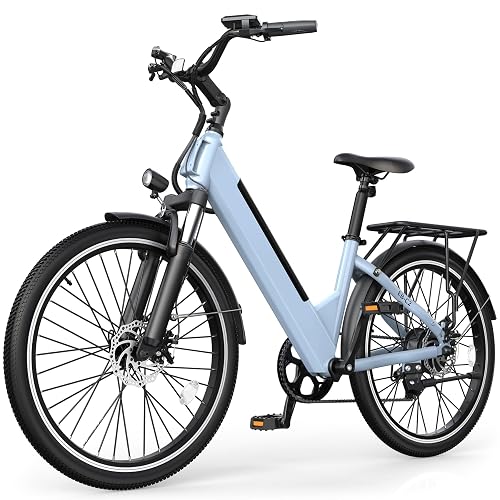Loeook 26" Step-Thru with Motor 20MPH