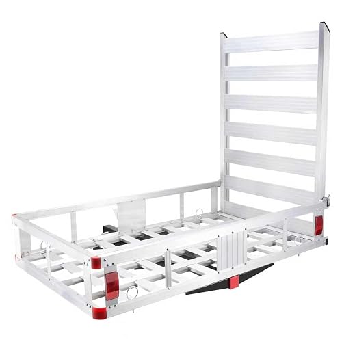 LOEZORA 500LB Hitch Cargo Carrier with Ramp