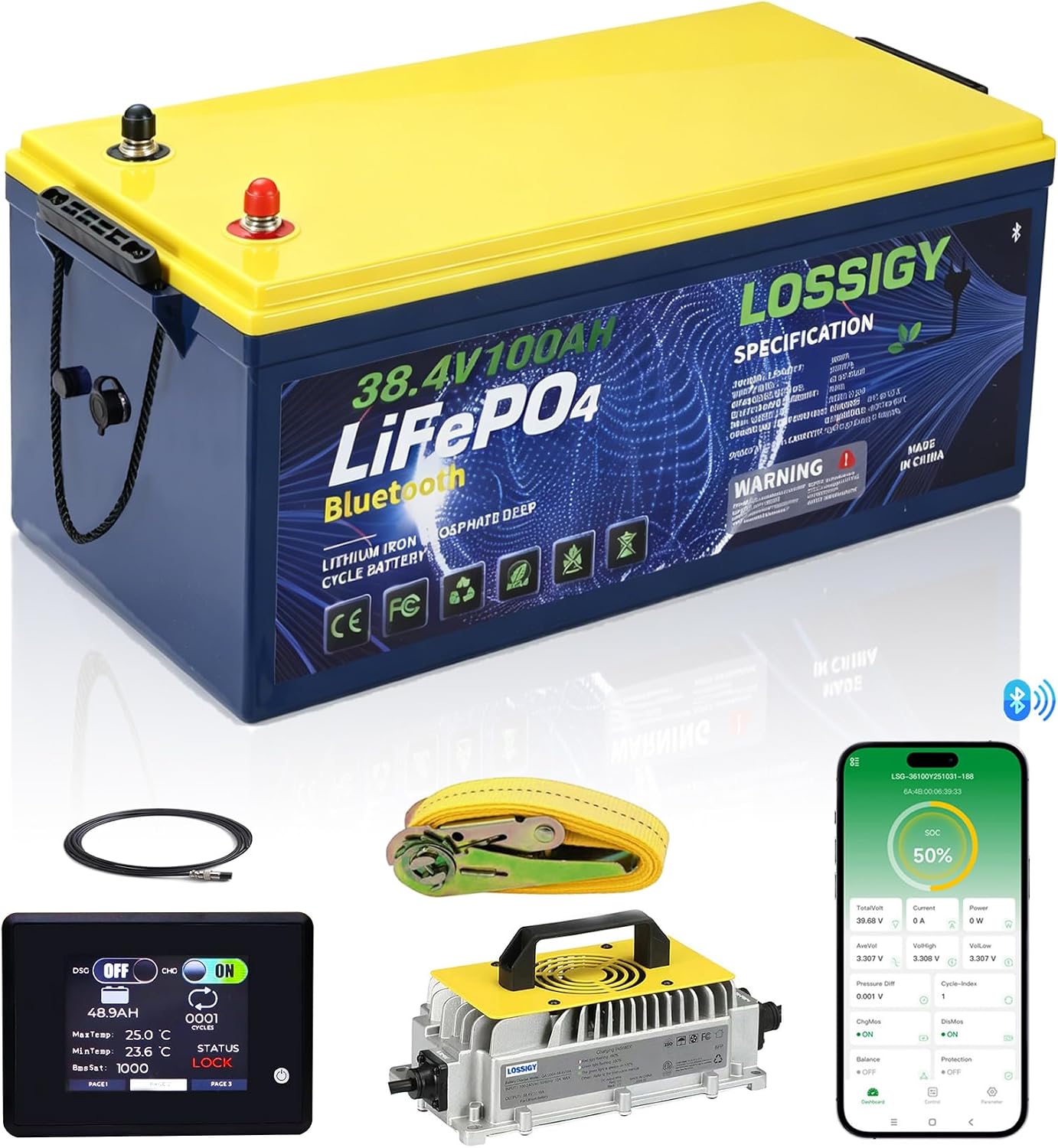 LOSSIGY Golf Cart Lithium Battery