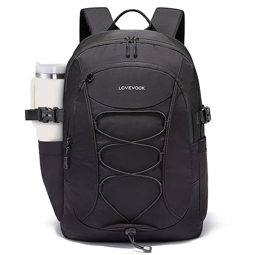 LOVEVOOK Mens Backpack with Giant Tumbler Holder