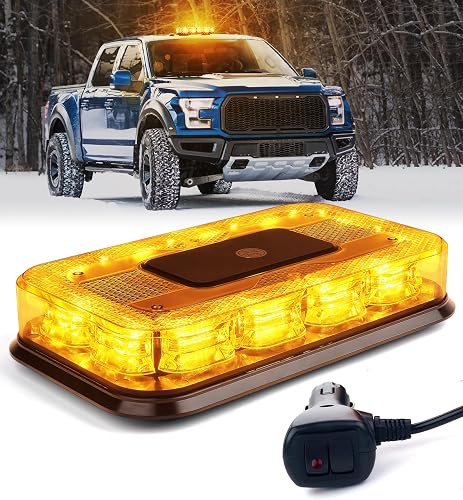 LUMENIX Rooftop Magnetic Strobe Beacon Amber LED