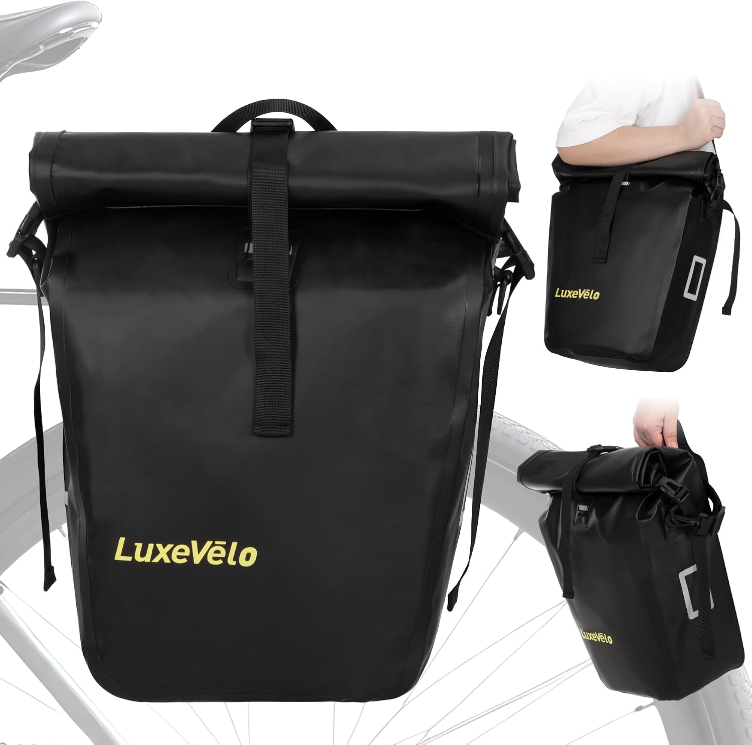 Luxevelo Lightweight Bike Pannier Weather Resistant