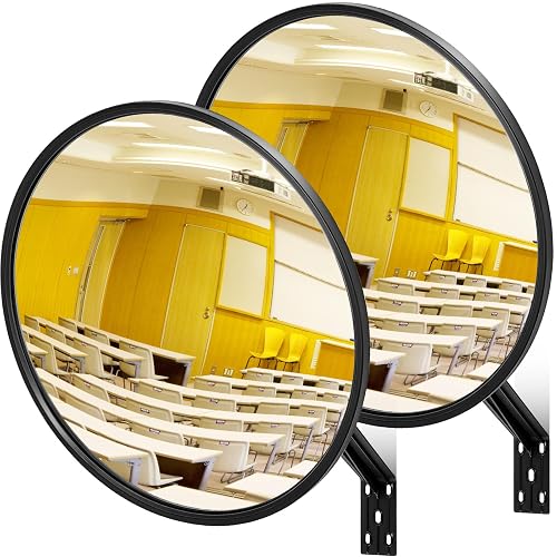 Maitys 2 Pcs Convex Mirror Acrylic Safety