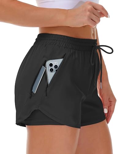 Mancreda Women's Running Shorts with Liner 3