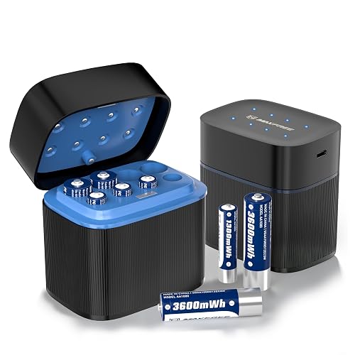 Maxfree Rechargeable 4 AAA and 4 AA