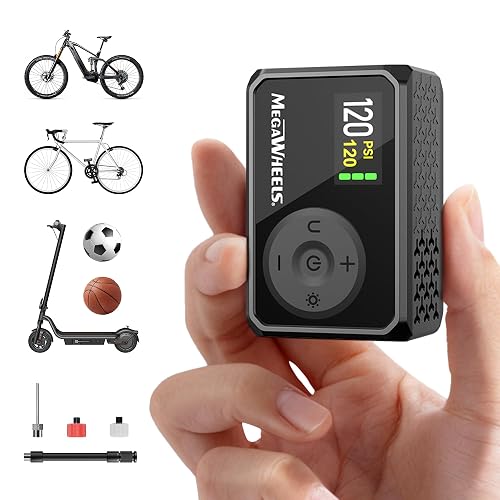 MEGAWHEELS Mini Bike Pump with Gauge