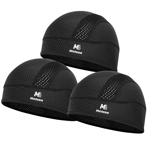 MELASA 3Pcs Cooling Skull Cap for Men