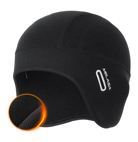 MELASA Thermal Fleece Skull Cap Beanie with