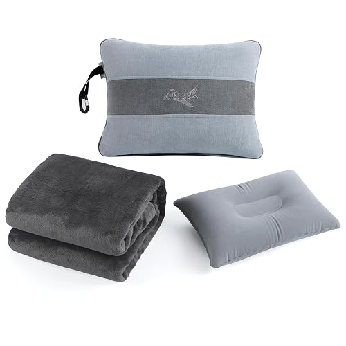 Melissa Large Soft Travel Blanket and Inflatable