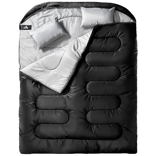 MEREZA Double Sleeping Bag Mens with Pillow