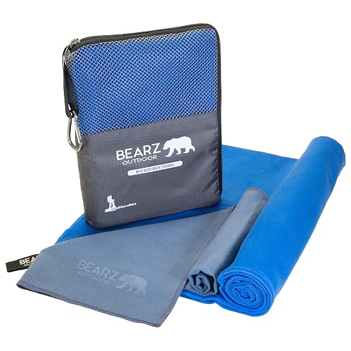 Microfiber Towel Set by BEARZ Outdoor. Microfiber