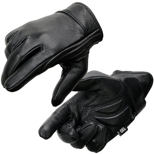 Milwaukee Leather MG7510 Men's Black Leather Gel