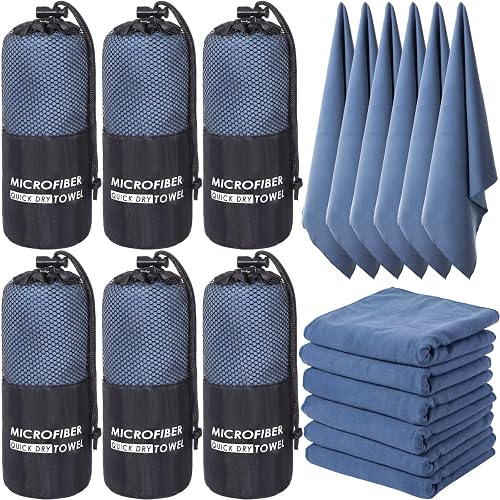 Mindsoft 6 Pack Quick Dry Microfiber Towels