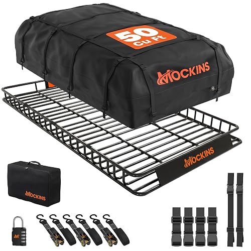 Mockins 90"x50"x5" XXL Heavy Duty Roof Rack