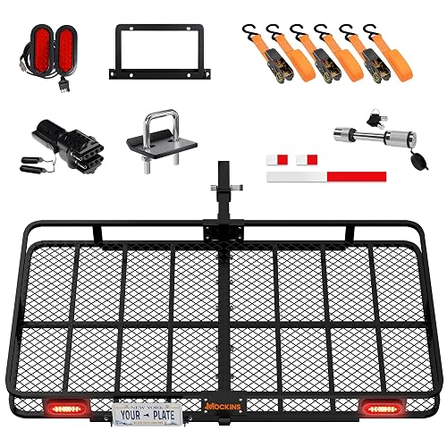 Mockins XXL Trailer Hitch Cargo Carrier w/Rear