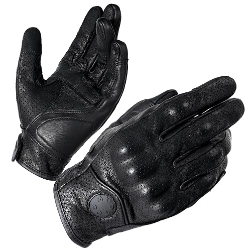 MVPTOO Motorcycle Gloves for Men – Leather
