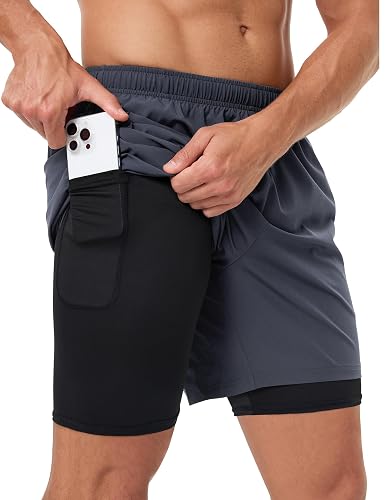 Naarts Men's 2 in 1 Athletic Running