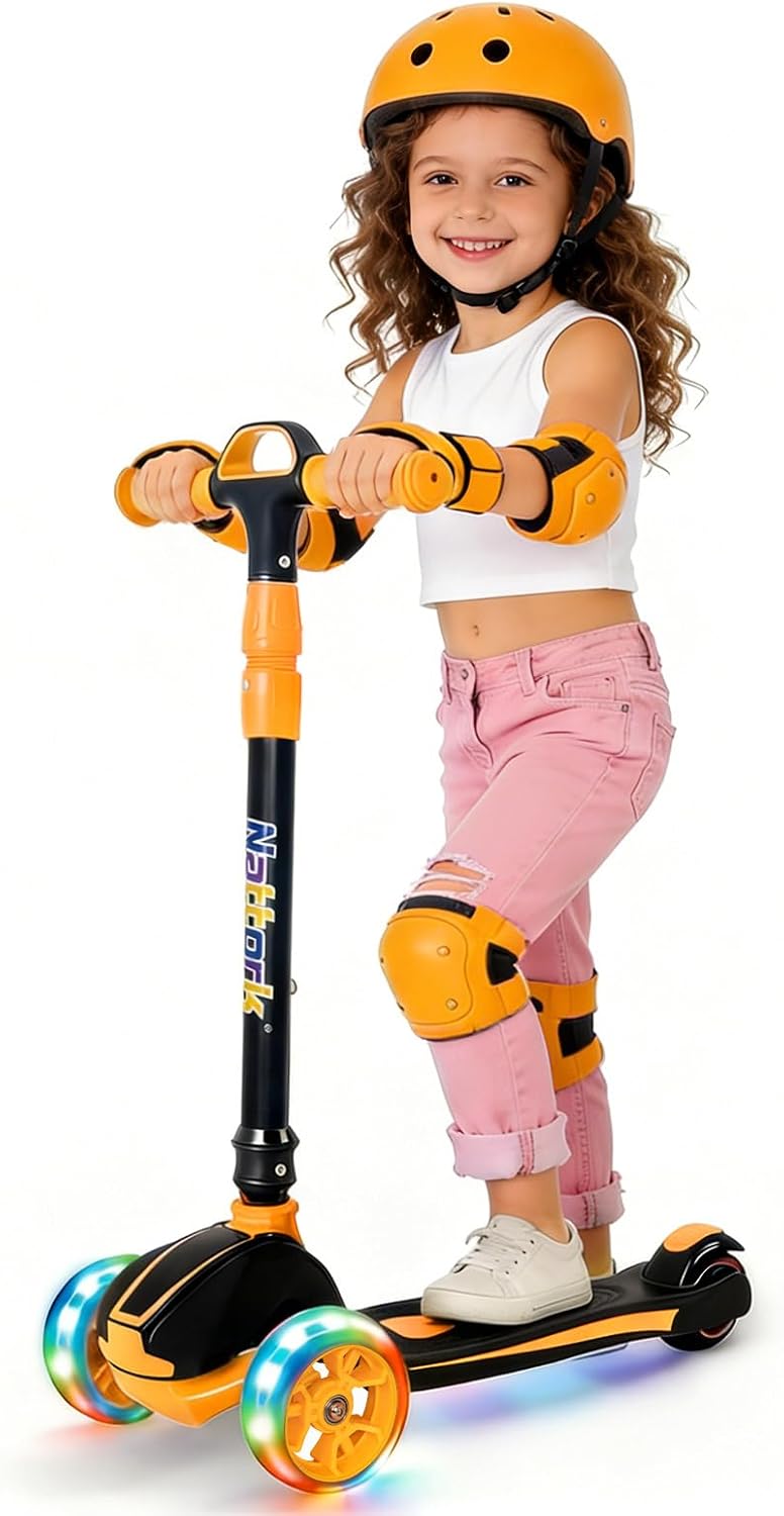 Nattork Kids Scooter for Age 3-8