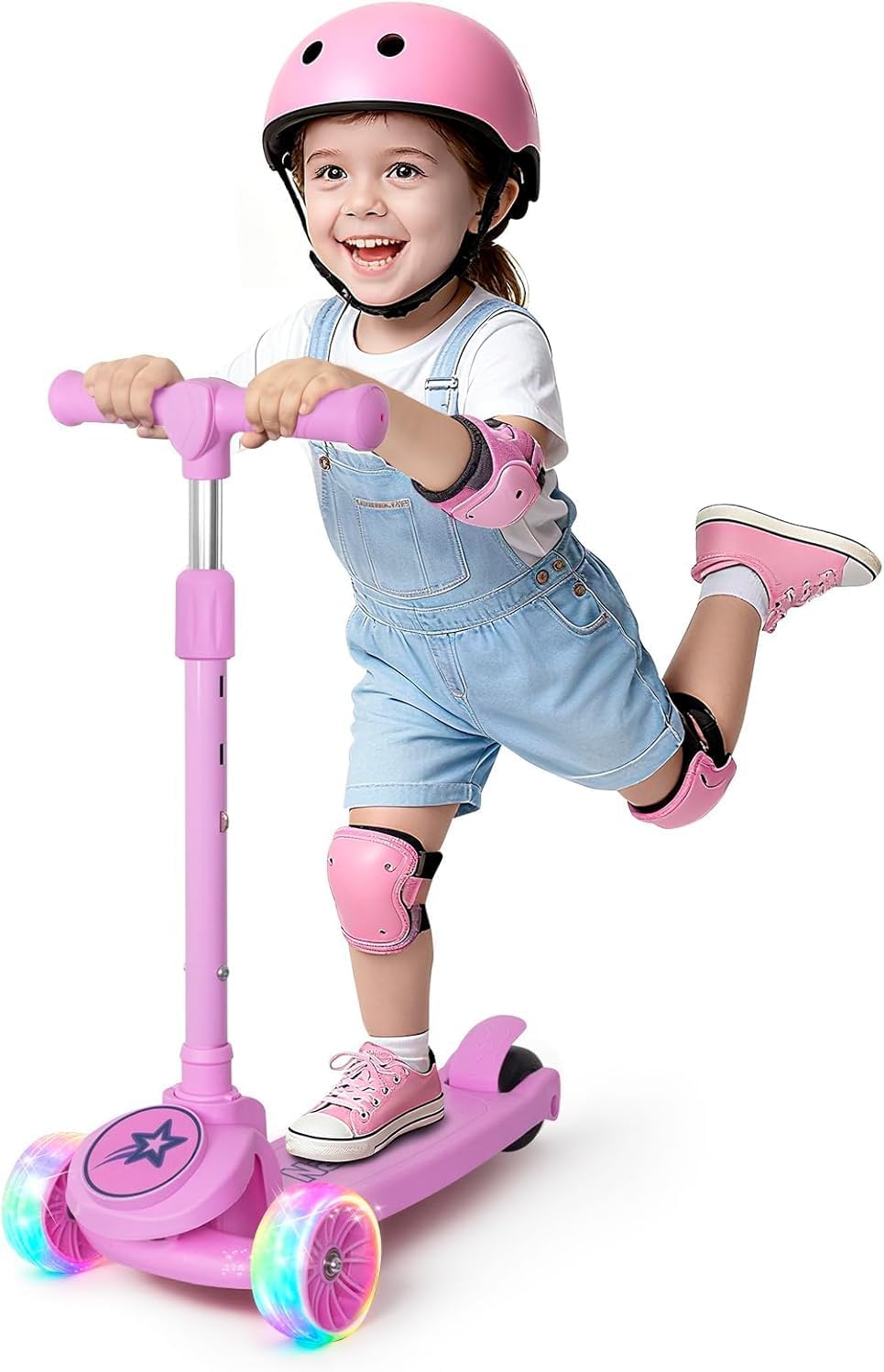Nattork Kids Scooter Light Up Wheels