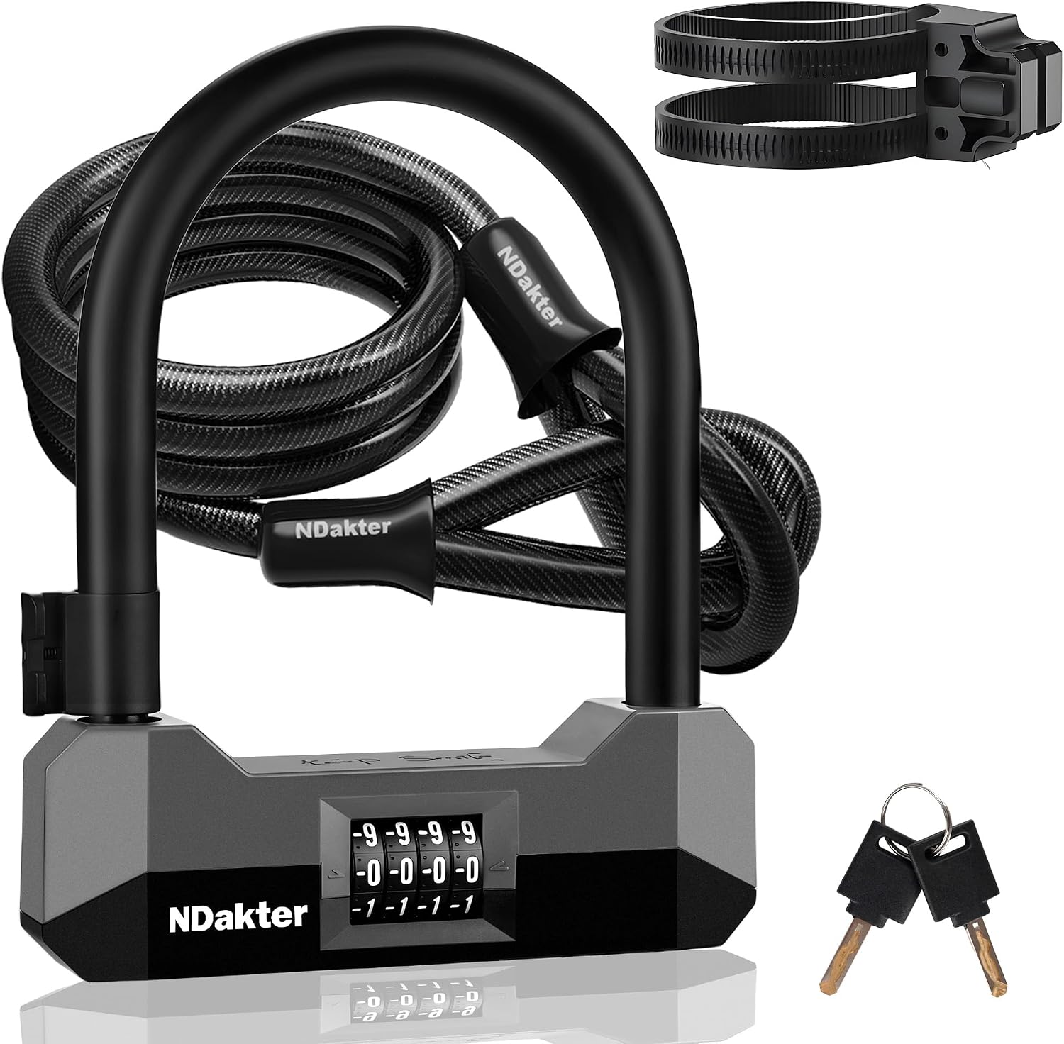 NDakter Bike Locks Heavy Duty Anti