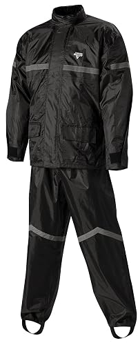 Nelson-Rigg Stormrider 2-Piece Rain Suit (Black/Black