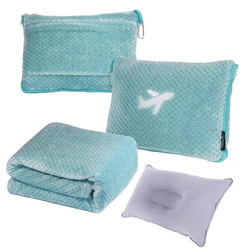Nenolix 3 in 1 Travel Blanket Pillow