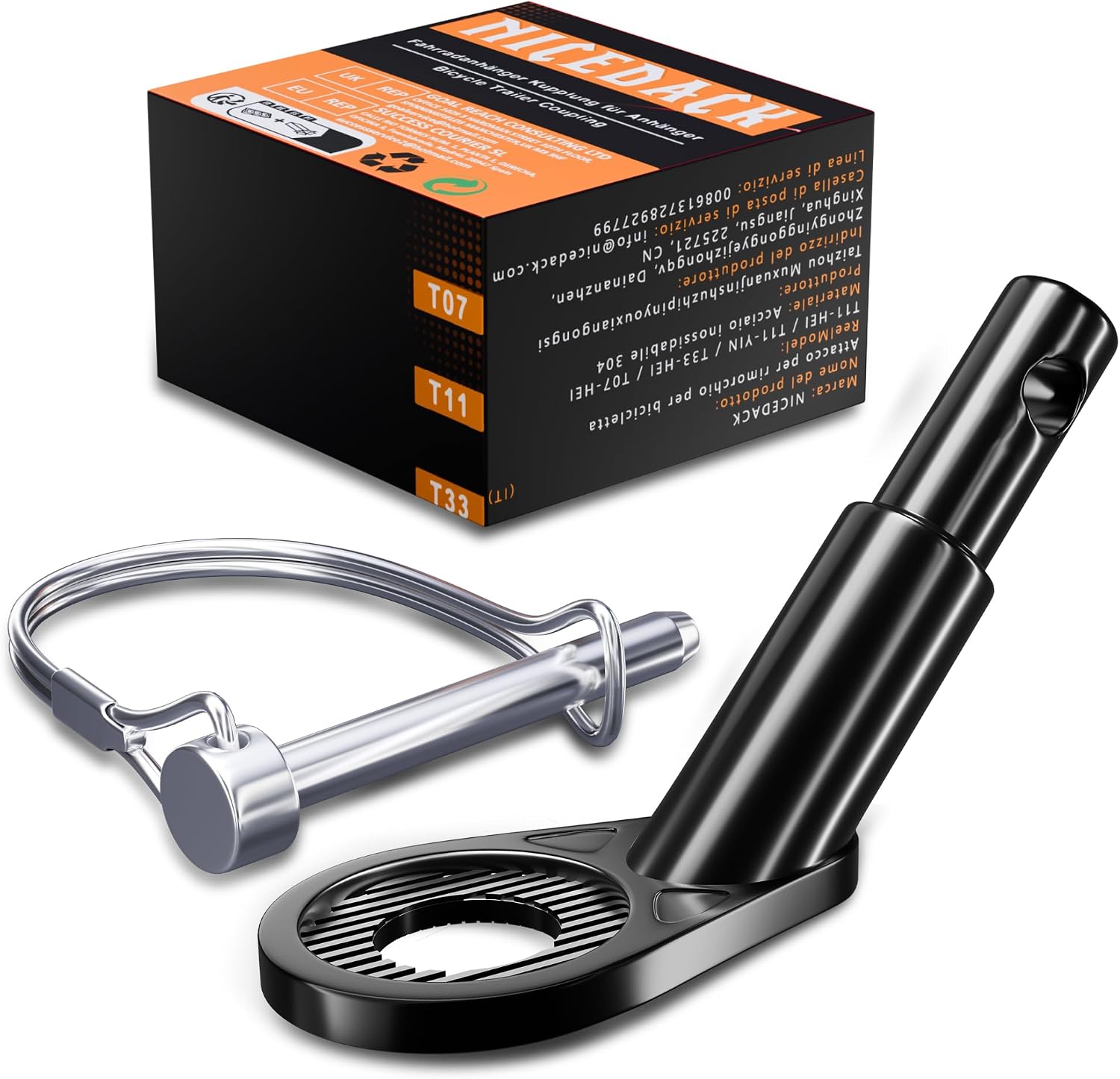 NICEDACK Bike Trailer Hitch Connector