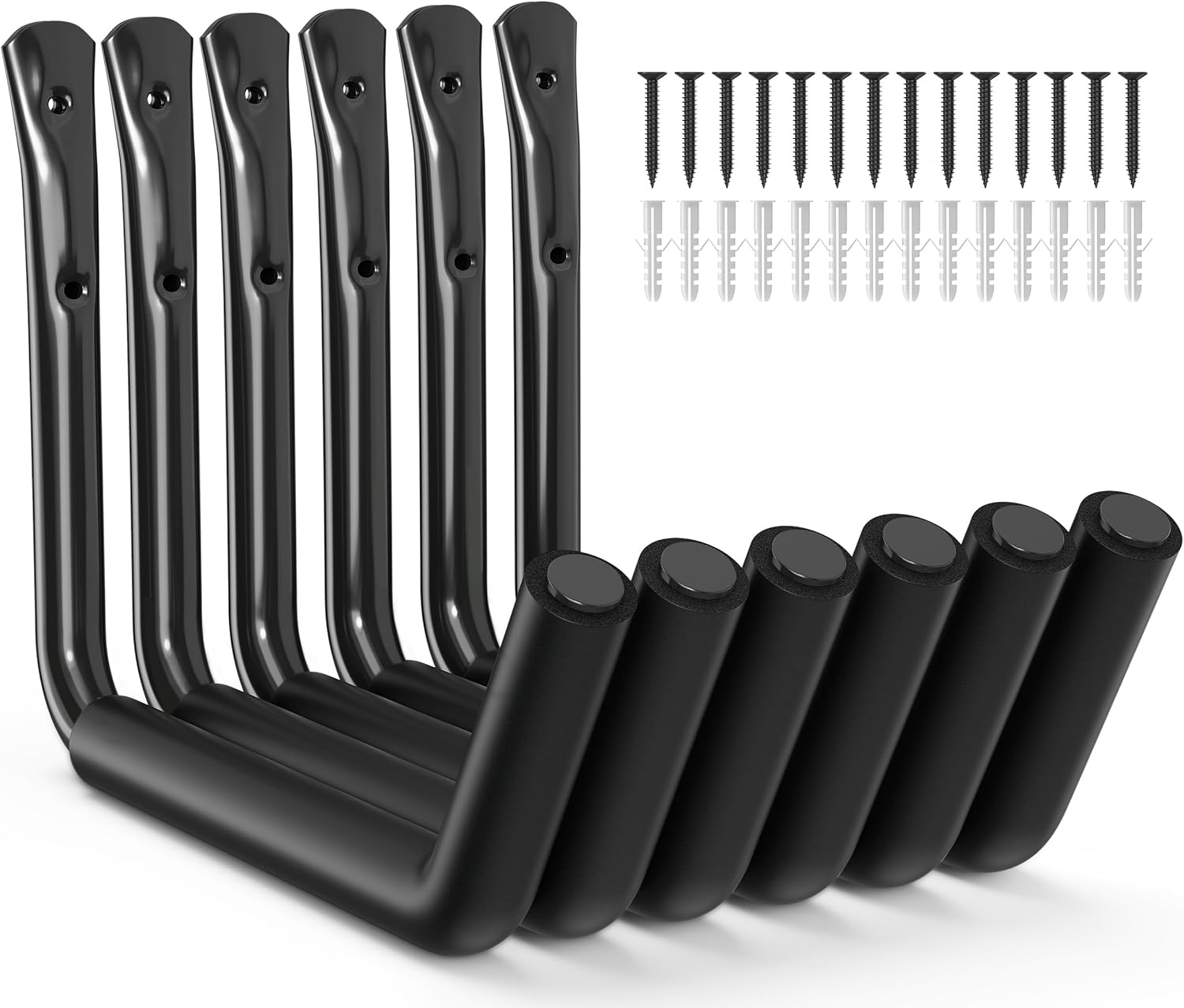 niffgaff Heavy-Duty Garage Hooks: 120 lb Wall-Mounted Storage Hangers