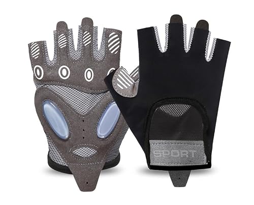 NociHah Mens Womens Half Finger Cycling Gloves